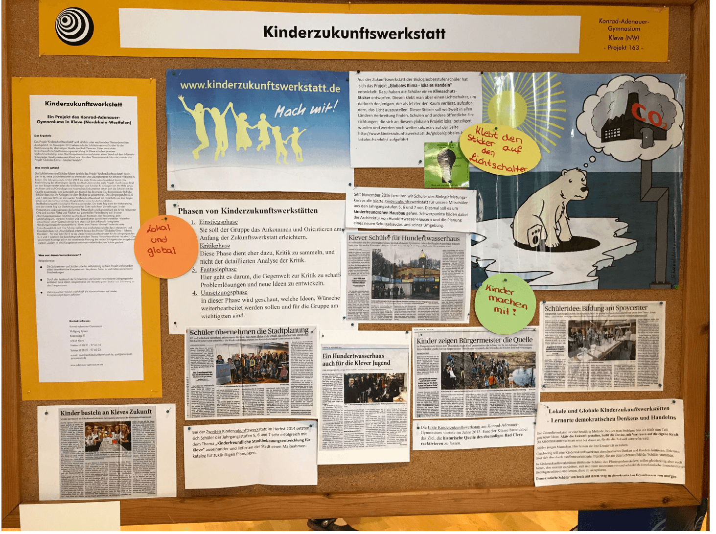 Ausstellungstafel der Kinderzukunftswerkstatt